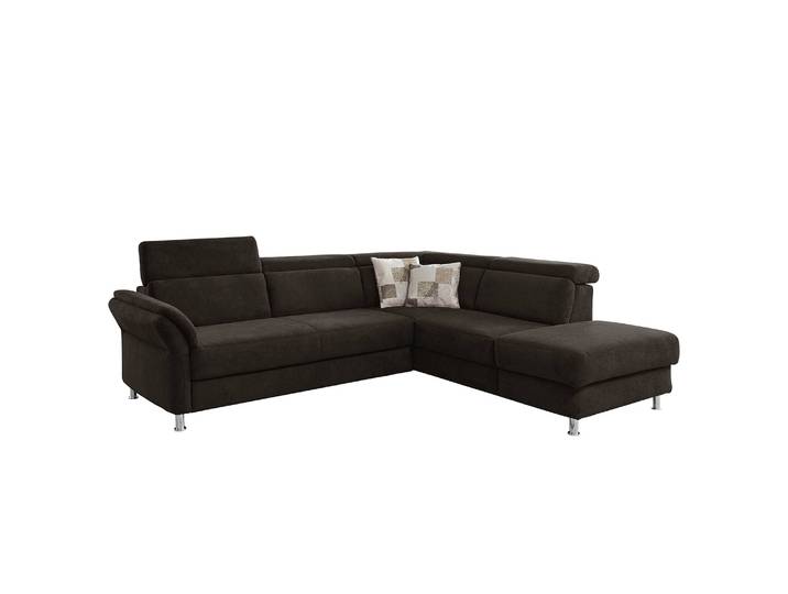 Ecksofa Calang Webstoff Braun/Espresso Webstoff 267 x 97 x 228cm Ottomane davorstehend rechts Keine Funktion Modern