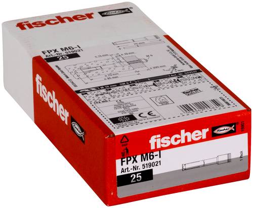 Fischer 519021 Porenbetonanker 75mm 10mm 25St.