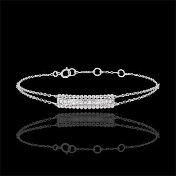 Edenly Armband Fleur de Sel - Zwei Ringe - WeiÃŸgold - 18 Karat