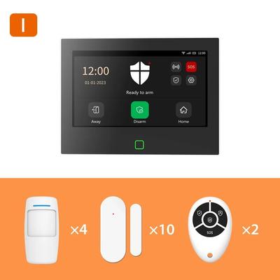 Staniot 7 Inch HD Smart Home Security System (H700 4G) set i 17 Kit eu