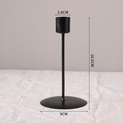 Inspire Daily Merch Nordic Simple Candlestick Craft, Candle Holder For Dining Room, Thanksgiving Wedding Festivals Gift, Desk Candle black