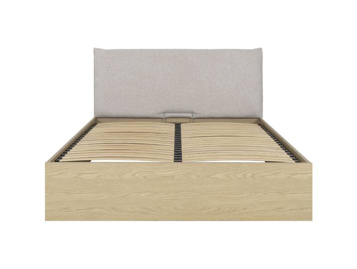 Bett Riol weiss/eiche Holzwerkstoff 160 x 200 cm - Bett