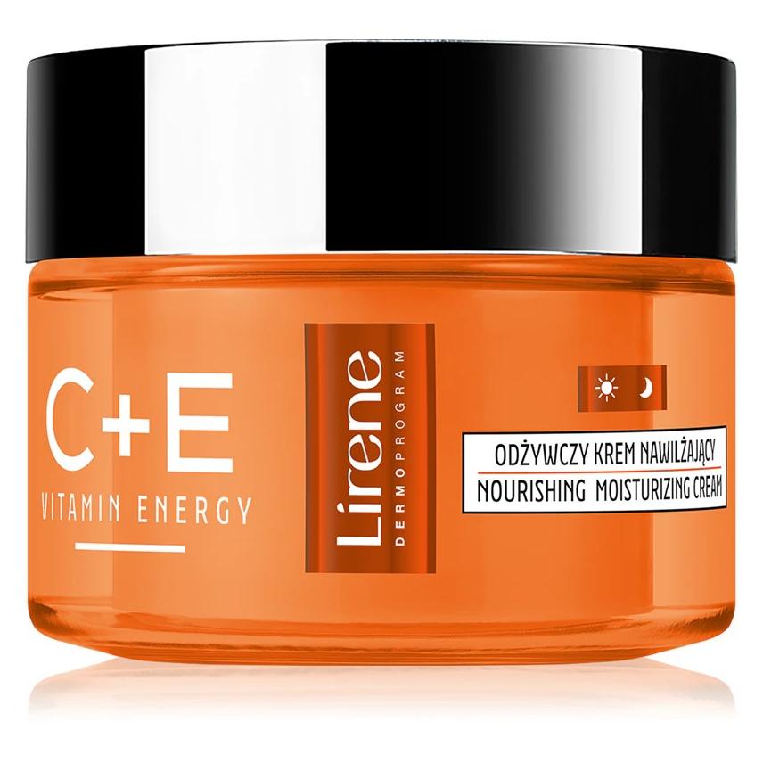 Lirene Vitamin Energy C + E nourishes wrinkle-reducing cream. deeply moisturizing for dry and (50 ml, 24h Creme) (5900717729612)