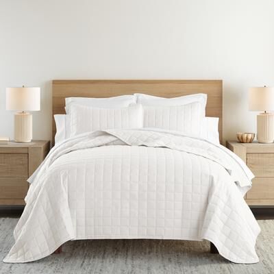 Becky Cameron Premium Ultra Soft Square Quilted Coverlet Set