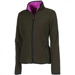 Dubbed Fleece Hunting Jacket Damen (Oliv/Pink), Oliv/Pink, 3XL