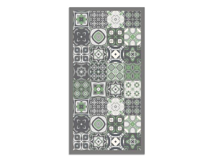 Tapis vinyle carreaux ciments vert 60x200cm
