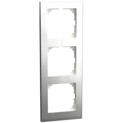 Merten MEG4030-3646 M-Pure Decor-Rahmen, 3fach, Edelstahl/aluminium, M-Pure Decor MEG40303646