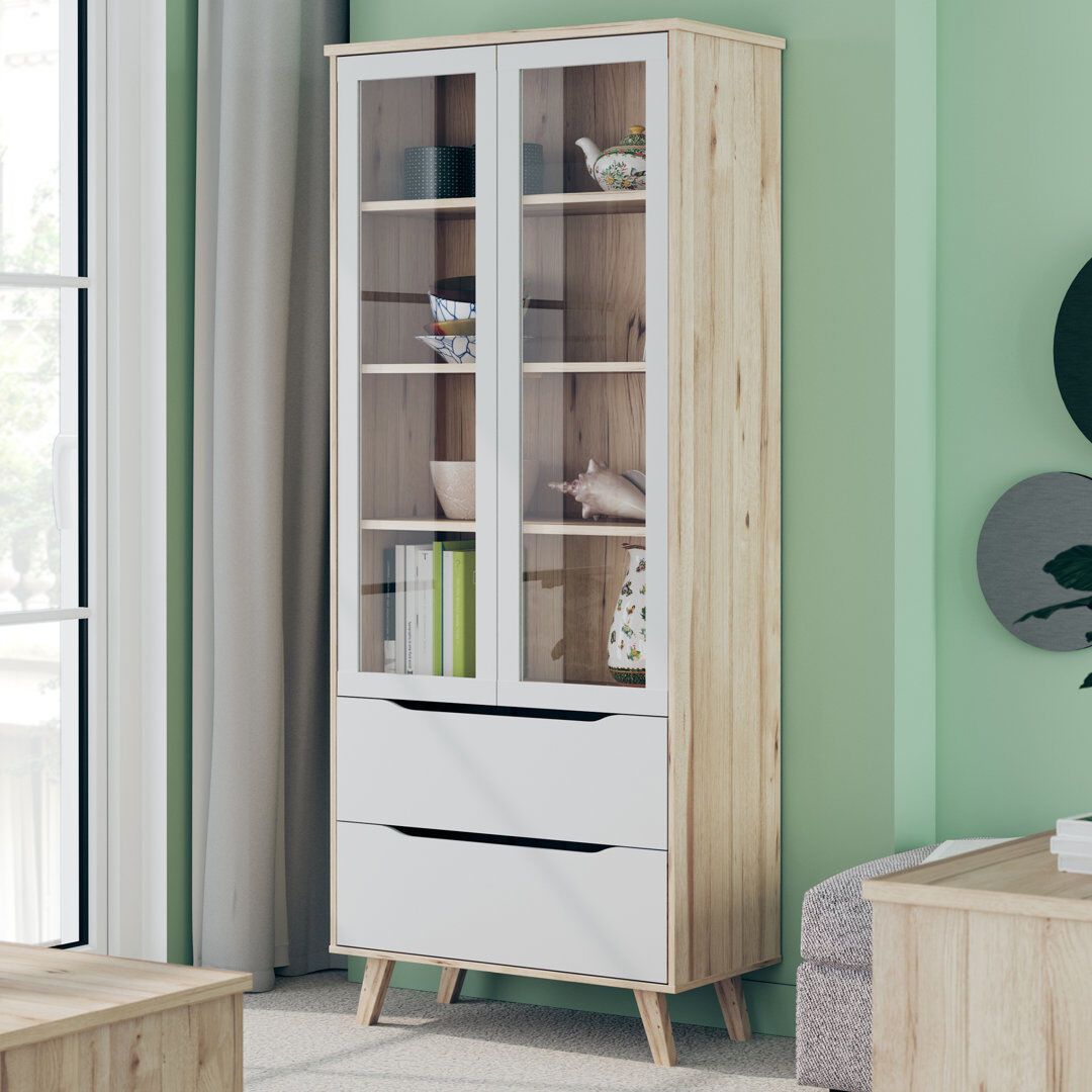 EUForte Vankka Standard Booth Display White;Beige 201.5cm H X 84.7cm W X 42cm D