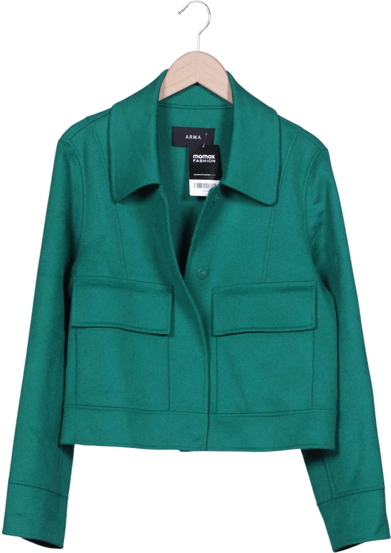 Arma Damen Jacke, Grün, Gr. EU 34 (IT 40), Wolle - Second Hand