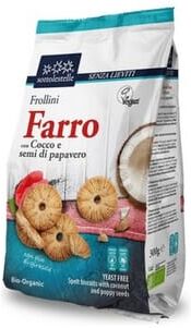 Sottolestelle Bolachas de Espelta com Coco e Papoila Bio 300g