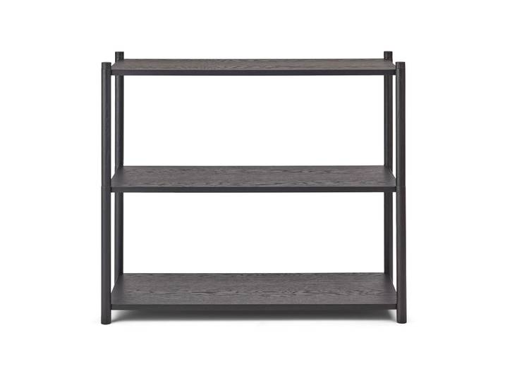 Gejst Sceene bookcase A Schwarz gebeizte Eiche