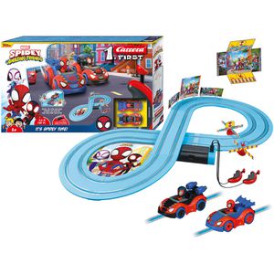 Carrera Autorennbahn FIRST It's Spidey Time!, bis 2 Spieler, 2.4 m Strecke, analog, ab 3 Jahre