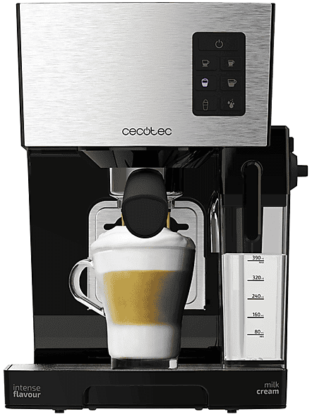 Cafetera semiautomática - Cecotec Power Instant-ccino 20, 1450 W, Thermoblock, Sistema InstantCappuccino, Depósito de agua 1,4 L, Inox