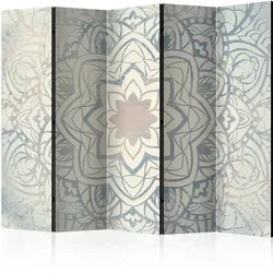 Paravent Winter Mandala II Grau/Beige