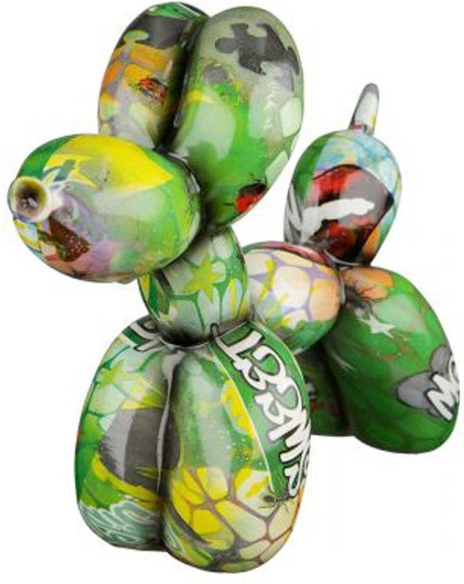 Gilde handwerk Street art Balloon dog sculptuur - Decoratief figuur - B/D/H: 22 x 8 x 18 cm