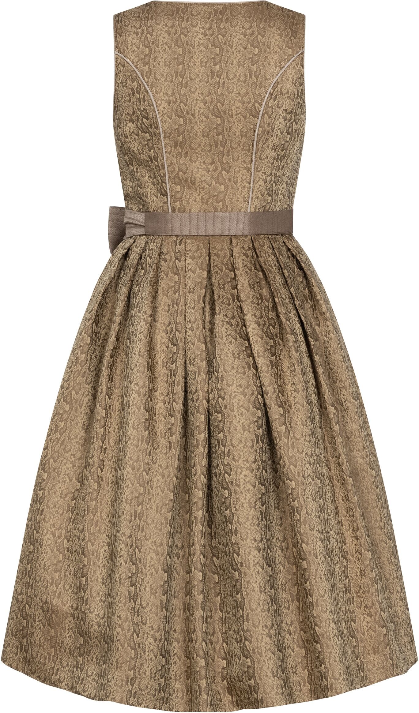 Dirndl NÜBLER "Midi Dirndl Frieda", Damen, Gr. 36, EURO, braun, Obermaterial: 100% Viskose CV., Kleider Dirndl