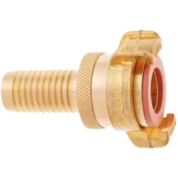 Karasto, Schlauchanschluss + Schlauchverbinder, Schlauchstück GEKA plus SH-K Messing Schlauchgrösse 25 mm für Trinkwasser (Schlauchschelle, 25 mm)