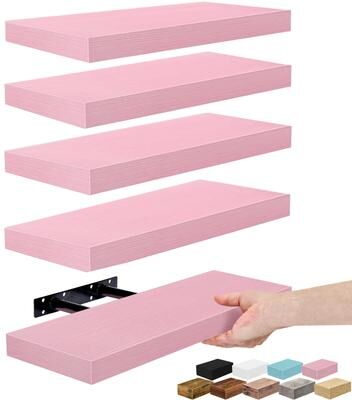 Sorbus Floating Shelves for Wall – 16 Inch Floating Shelf for Kitchen, Bedroom, Living Room, Bathroom, Home & Wall Decor.