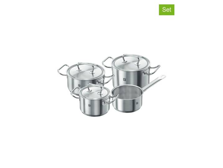 Zwilling 7tlg. Edelstahl-Kochgeschirr-Set ''Twin''