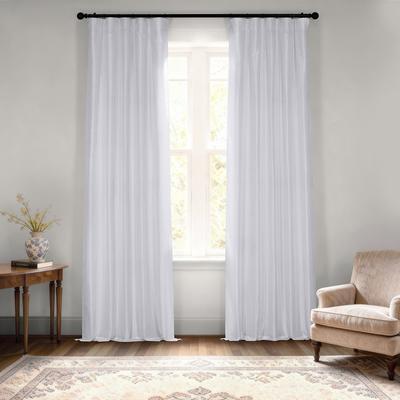 Exclusive Fabrics Textured Faux Dupioni Silk Thermal Blackout Curtains (1 Panel)