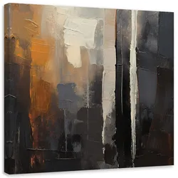 LEINWANDBILD Abstrakt braun gemalt 30x30cm