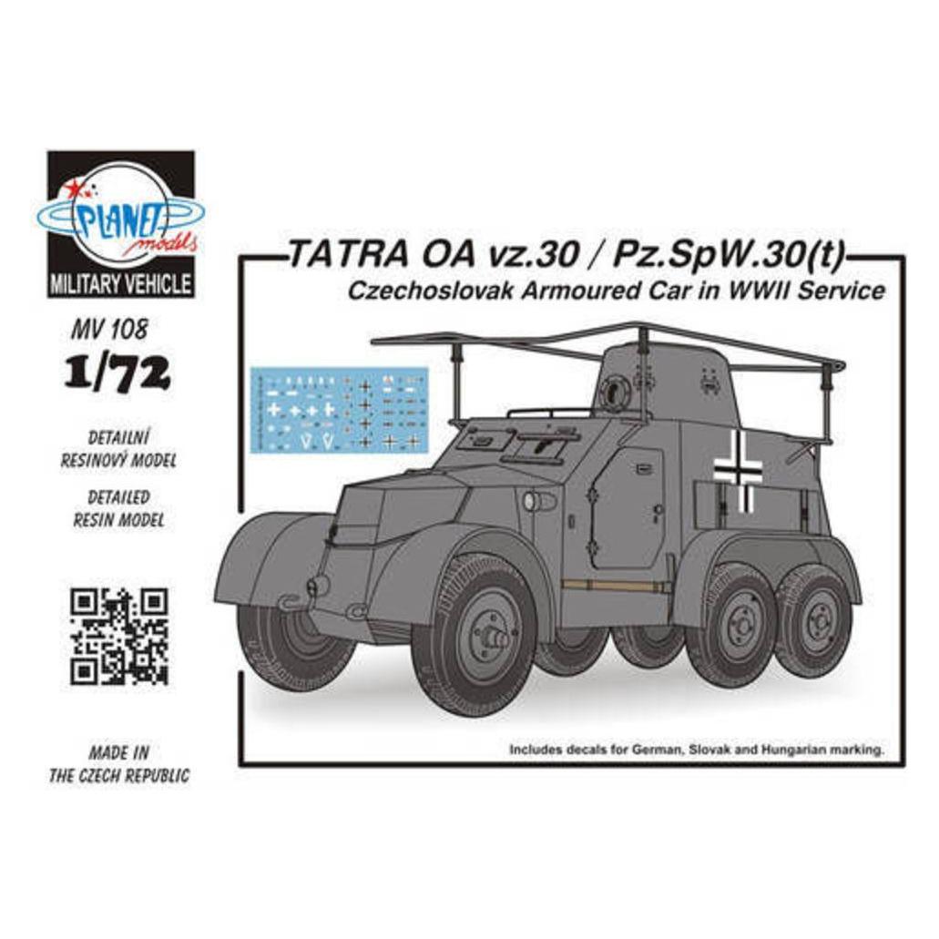 Planet Models TATRA OA vz.30/Pz.SpW.30(t) Czechosl.Arm (129-MV108)