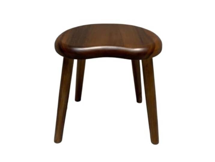 Hocker aus massivem Walnussholz, Fußstütze im klassischen Wohnzimmer Stabil, komfortabel, langlebig, raffinierte Textur, leicht zu reinigen