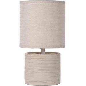Lucide Tischlampe Greasby, mit E14-Fassung, für innen, beige, mit Netzbetrieb