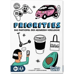 Hasbro Games Priorities Partyspiel kooperatives Gesellschaftsspiel für Erwachsene & Teenager ab 14 Jahren