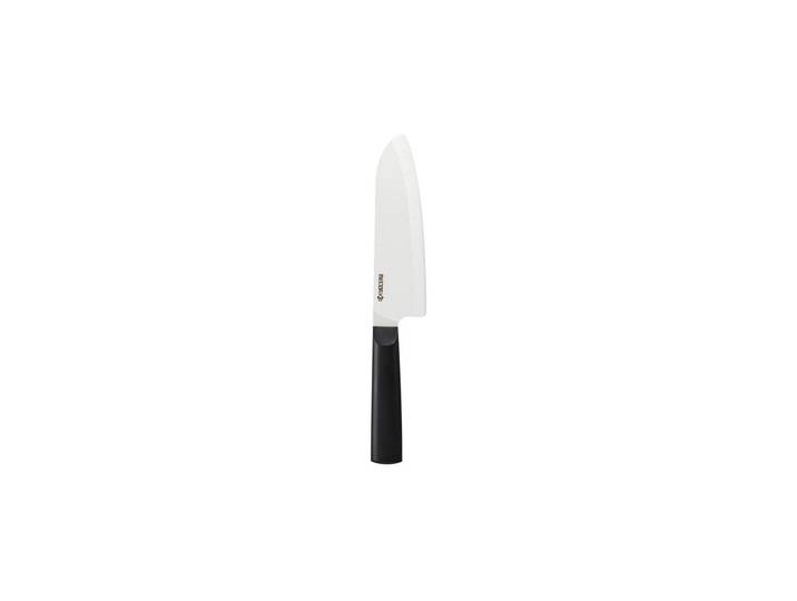 Santokumesser KYOCERA Chowa gross , schwarz (schwarz, silberfarben), Kochmesser, Santokumesser