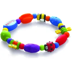 6x Nuby, Beissring, Beiss und Greifkette (3 Monate)