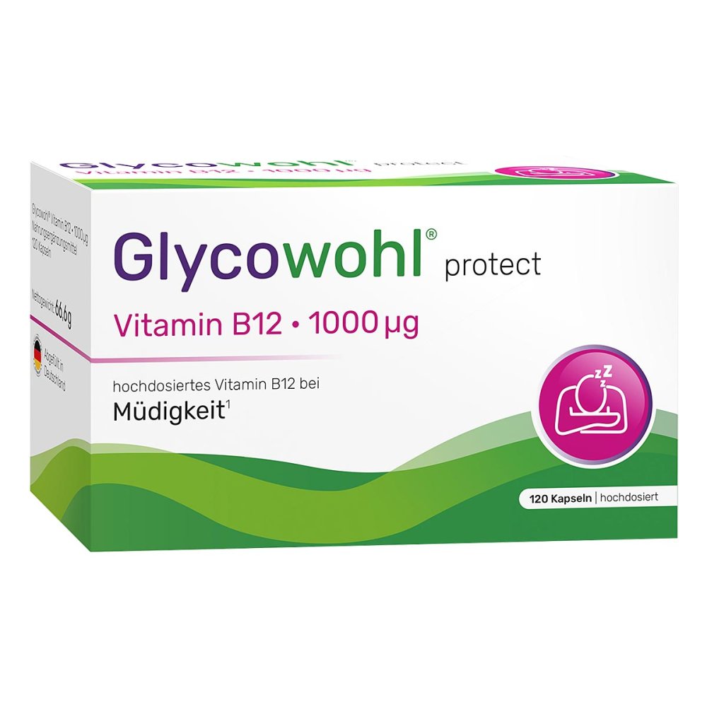 Heilpflanzenwohl GmbH Glycowohl Vitamin B12 1000 µg Hochdosiert vegan Kapseln 18904771