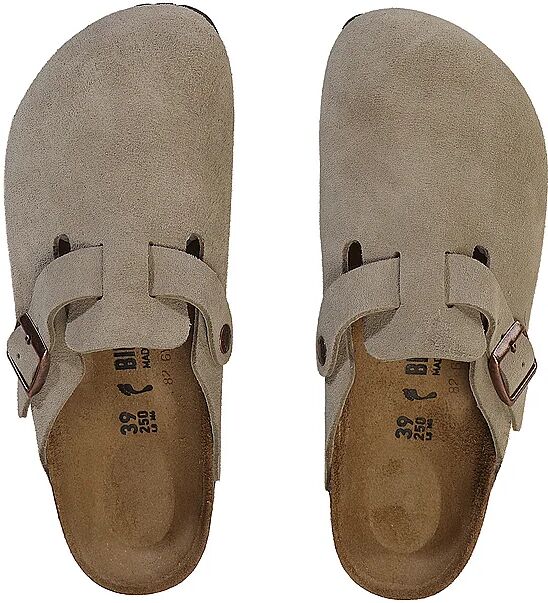 BIRKENSTOCK Damen Pantoffeln Boston Suede Medium/Narrow camel   36 W