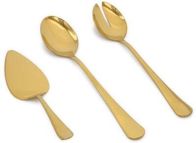 Elyon Tableware Elyon Hostess Serving Set Reflective Colored Stainless Steel 3 Pieces