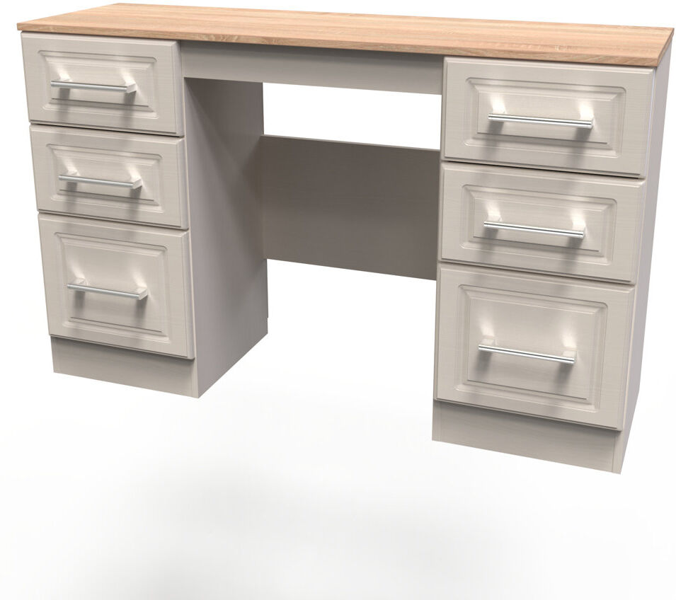 Highland Dunes Fully Assembled St. George Dressing Table Kashmir Ash/Modern Oak 80cm H X 125cm W X 39cm D