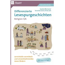 Differenzierte Lesespurgeschichten Religion 5-6, Schulbücher von Sandra Blomann, Anke Zöh, Veronika Glock