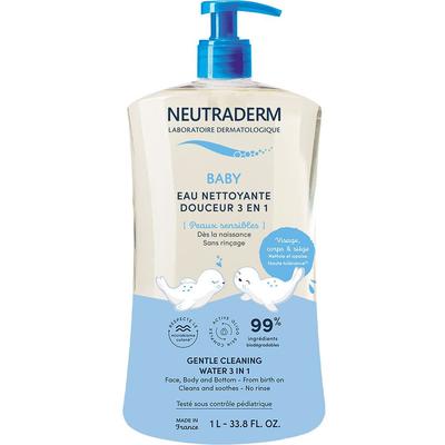 Neutraderm Baby EAU Nettoyante Douceur 3 EN 1 - Eau nettoyante douceur en 1, sans rinçag 1000 ml Lösung