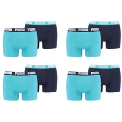 Puma Herren Boxershorts 8er Pack Aqua Blue - S - S