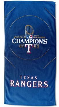 "MLB 2023 World Series Champions Glory Texas Rangers Printed Beach Towel - 30""x60"""