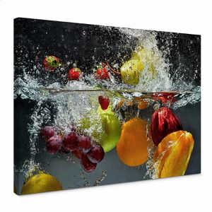 AS-Creation Wandbild Erfrischendes Obst, Leinwand, Querformat, 70 x 50cm