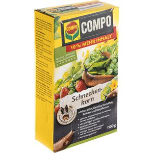 Compo Schneckenkorn 2336702004, regenfest, Streugranulat mit Eisen-III-Phosphat, 1,1 kg für 220 m²