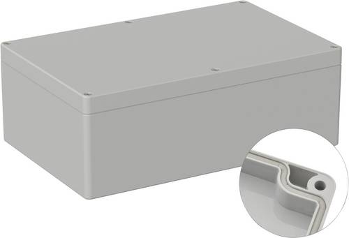 TRU COMPONENTS ABS 340000 5U 5U340000 Industrie-Gehäuse 250 x 160 x 90 ABS Lichtgrau (RAL 7035) 1St.