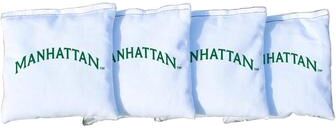 Skip's Garage Manhattan Jaspers White Cornhole Bags