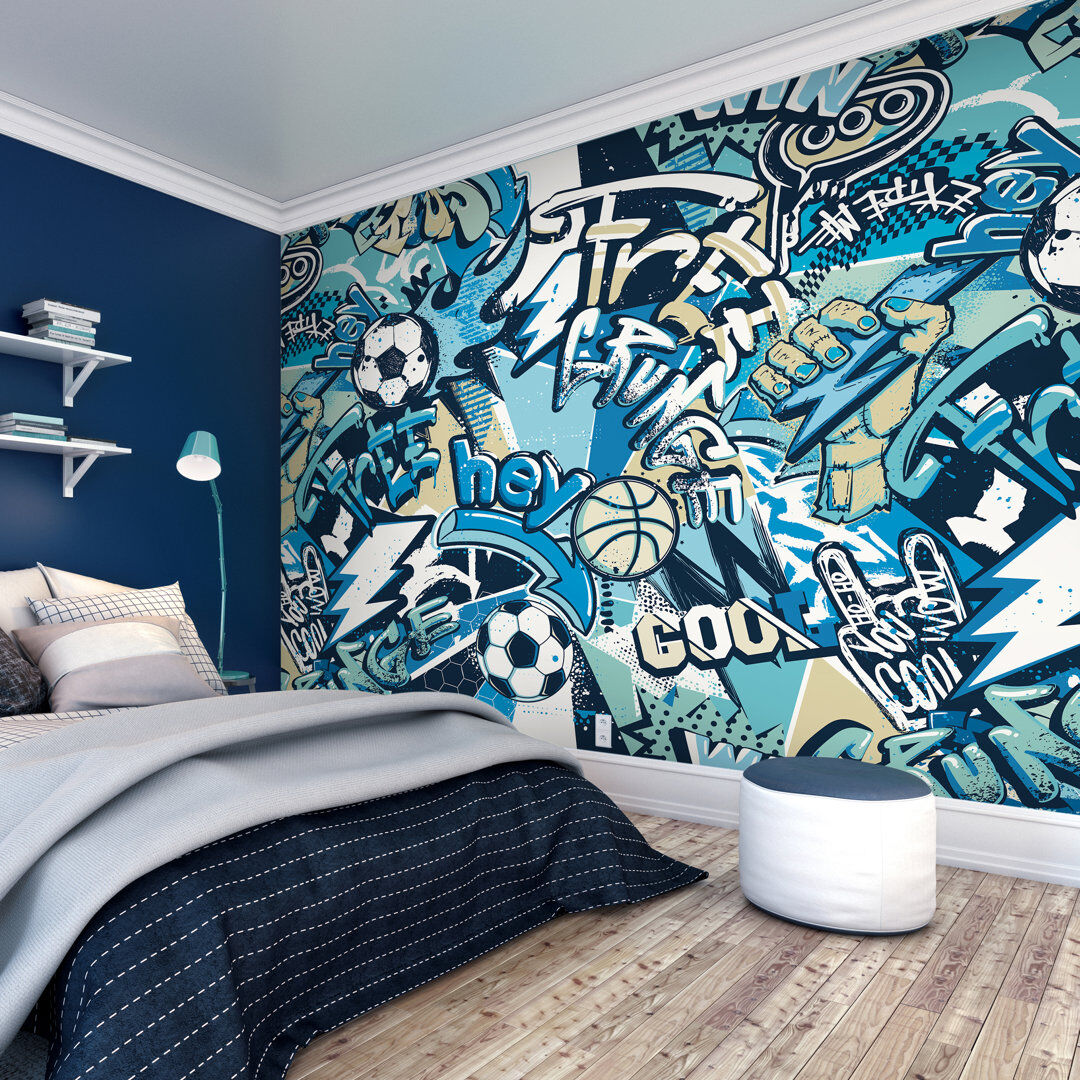 Latitude Run 2.8m x 3.5m Smooth Wallpaper Roll Blue 280cm L