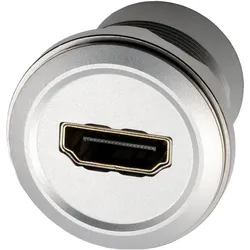 Exsys Einbau-Adapter HDMI BU-BU (HDMI, HDMI), Video Adapter, Silber, Schwarz