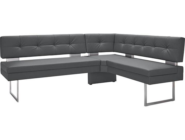 Dieter Knoll Eckbank LIMONE, dunkelgrau, Stoff