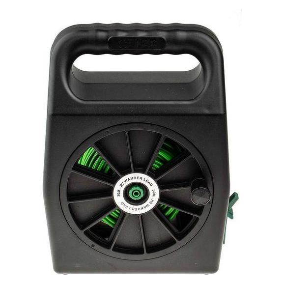 RS PRO Grüne Messleitung auf Kabeltrommel, 4mm Stecker, 600 V, 1000 V CAT II, CAT III, 30m (1750168)
