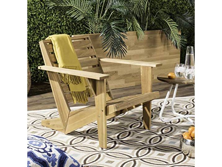 SAFAVIEH Wooden Adirondack Chair, in Natural