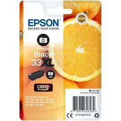 Epson Oranges Singlepack Photo Black 33XL Claria Premium Ink