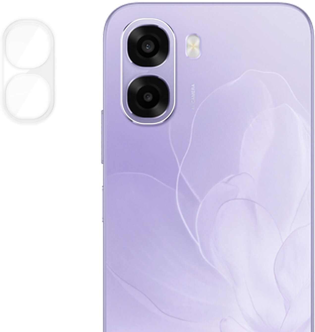 INCOVER OPPO A6x Kameralinsebeskyttelsesglas - Gennemsigtig